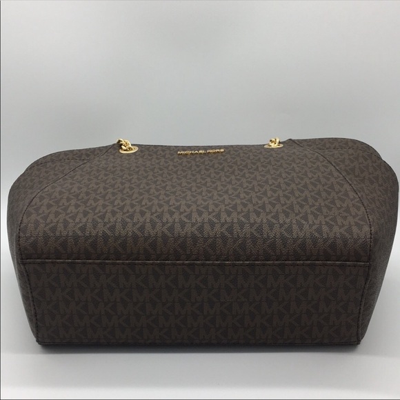 MICHAEL KORS LG CHAIN SHLDR TOTE BROWN 35F8GTVE7B - Picture 10 of 16